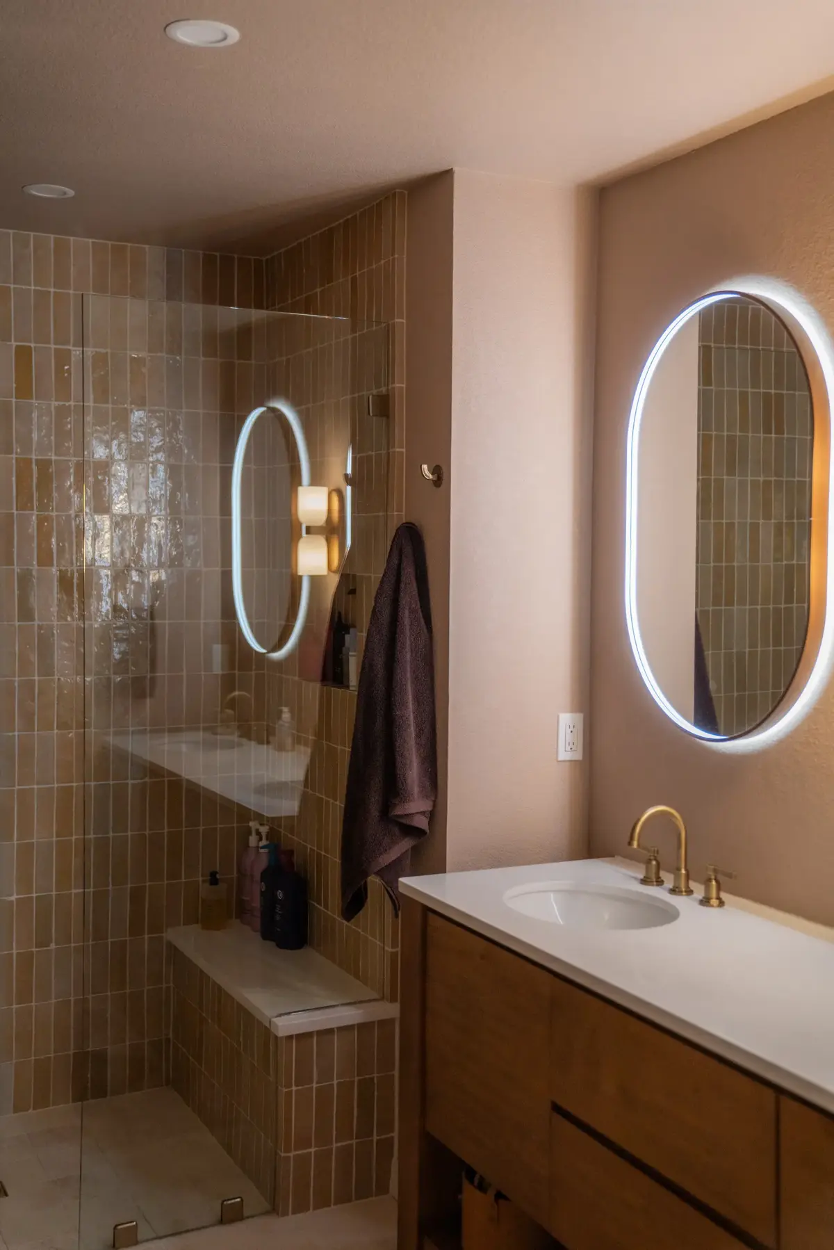 East Boulder bathroom with handmade Moroccan zellige tile